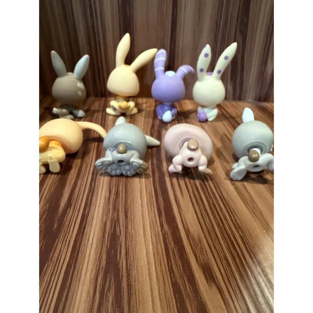 Littlest Pet Shop LPS Lot of 9 Rabbits Bunnies Hasbro Mixed Authentic Figures